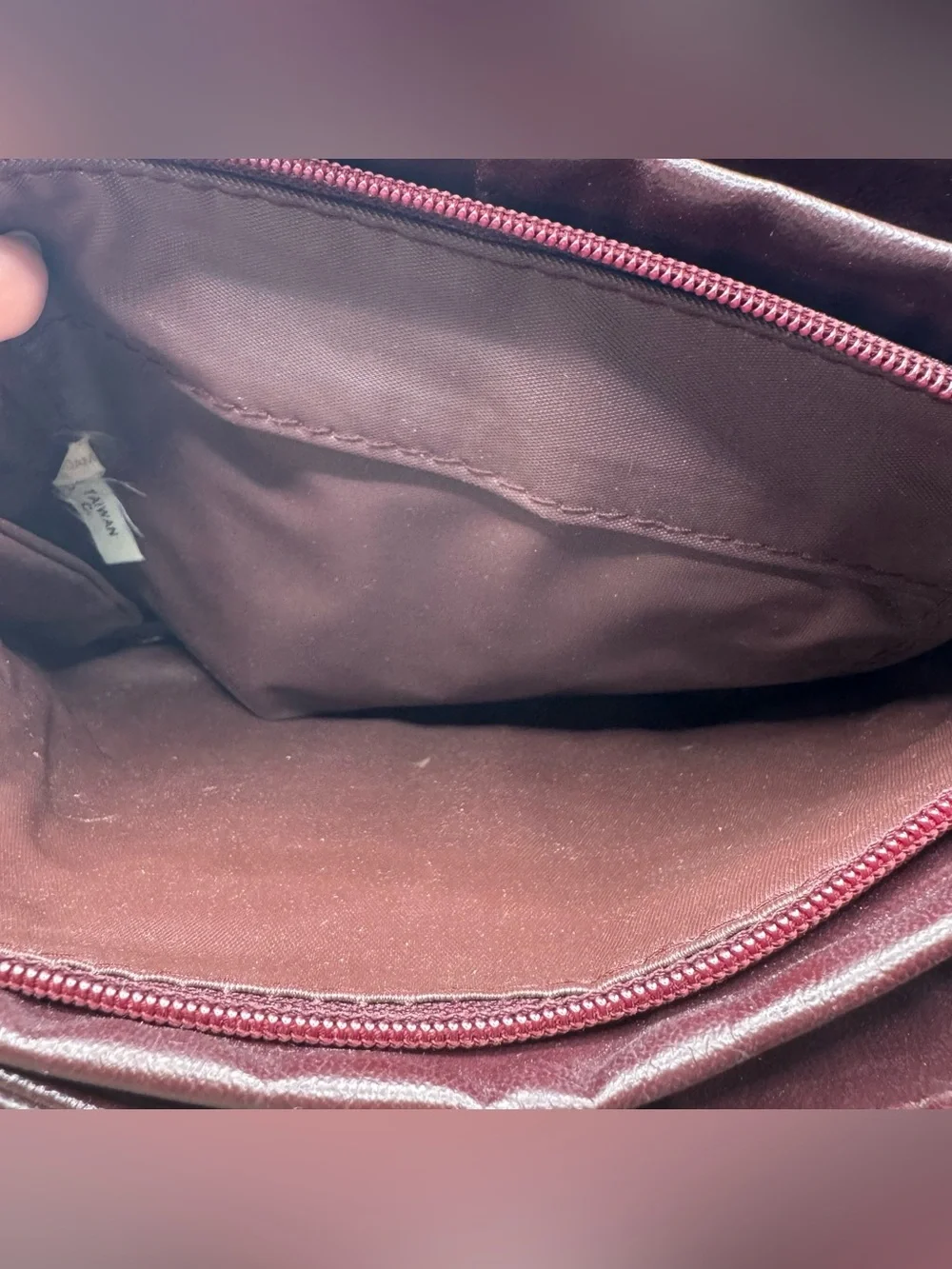 VTG Womens Plum Handbag Wristlet  Whimsygoth Dark Academia Accessory Snaps